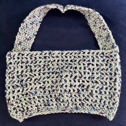 Crochet Cropped Halter Top with Twisted Bust & Sweetheart Neckline- Size S